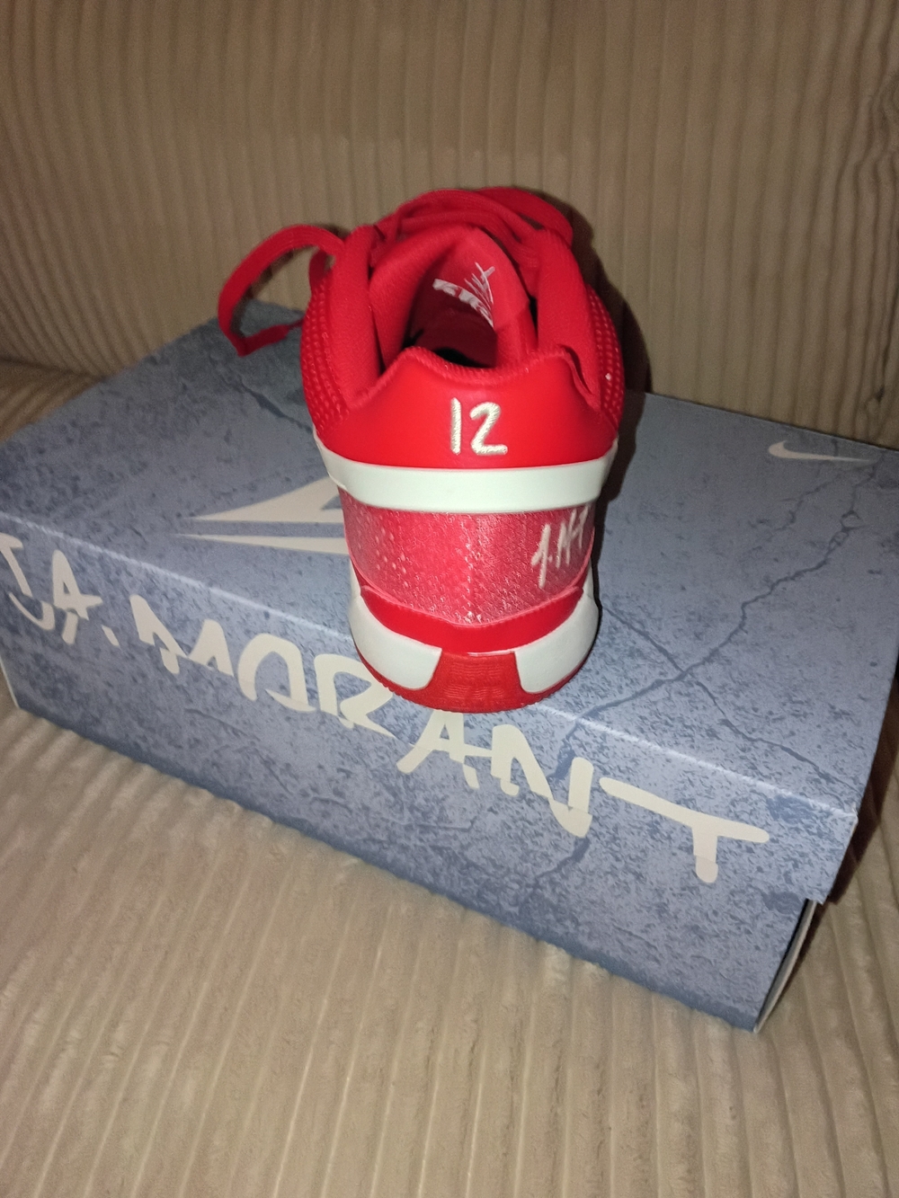Men Nike JA Mourant Athletic Shoes - Red Performance Trainer